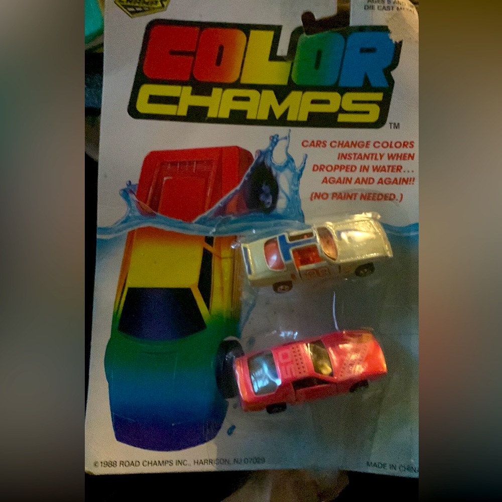 1988 color champs bye Road Champs die cast metal cars